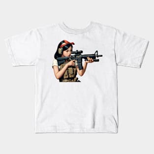 Tactical Girl Kids T-Shirt